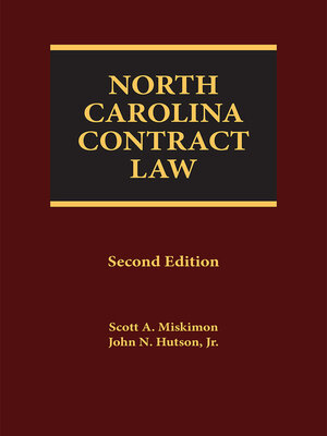 cover image of North Carolina Contract Law